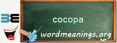 WordMeaning blackboard for cocopa